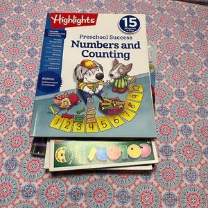 Highlights Preschool kindergarten Numbers Counting writing Book bundle
